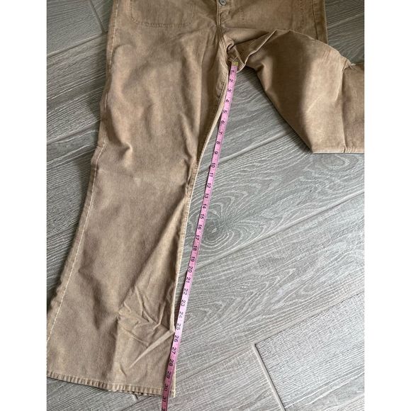 AMERICAN EAGLE Stretch Corduroy Super High-Waisted Plus Size Flare Pants Sz 18 - Picture 10 of 10